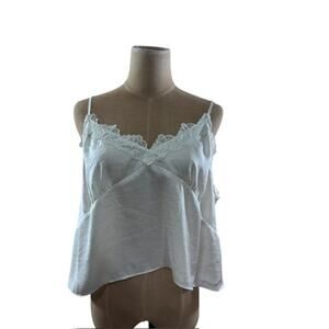 "ABOUND"‎ Cream Colored Cami, Babydoll, Sexy, Cropped, Spaghetti Straps, Office